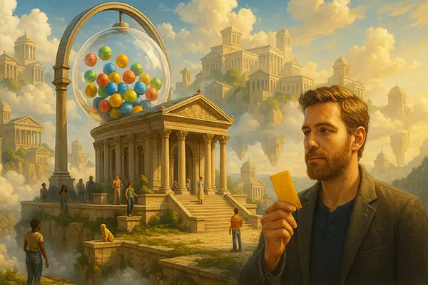 Scena metaverso realistica